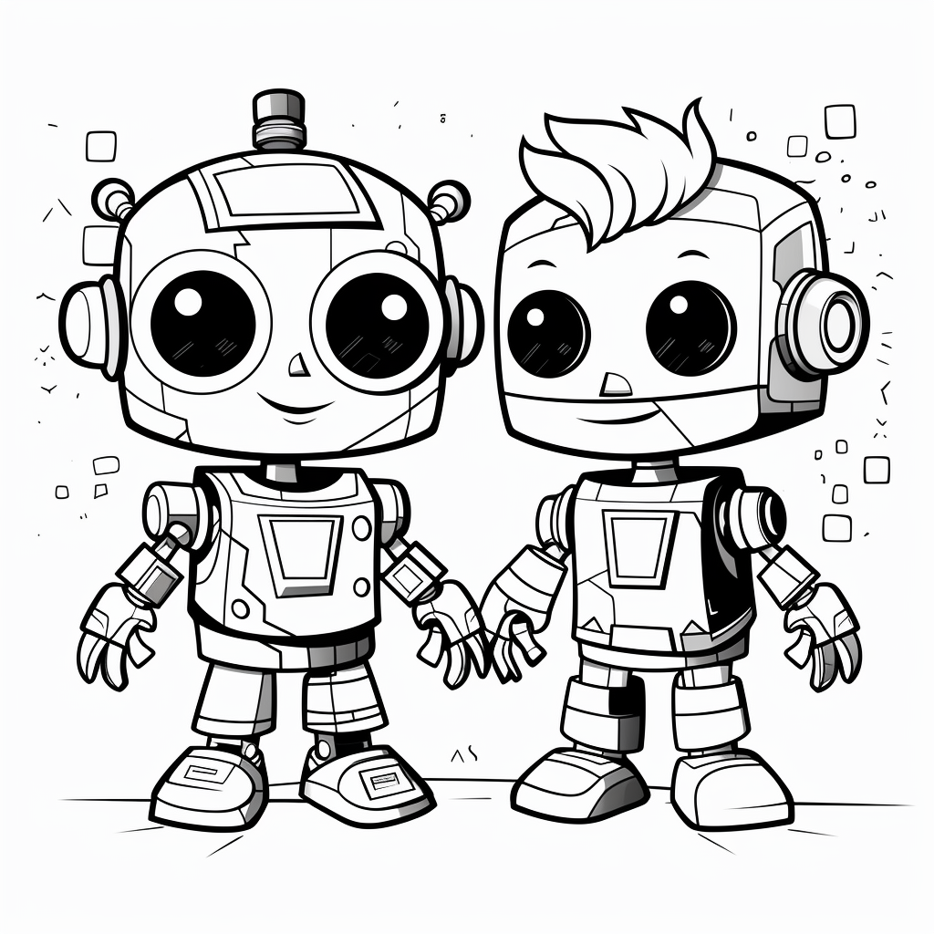 Coloriage ROBOT - Coloriage